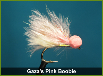 Gazas Pink Boobie Fly - flies for Fishing